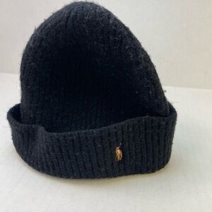 POLO Ralph Lauren Black Wool hat  ONE SIZE